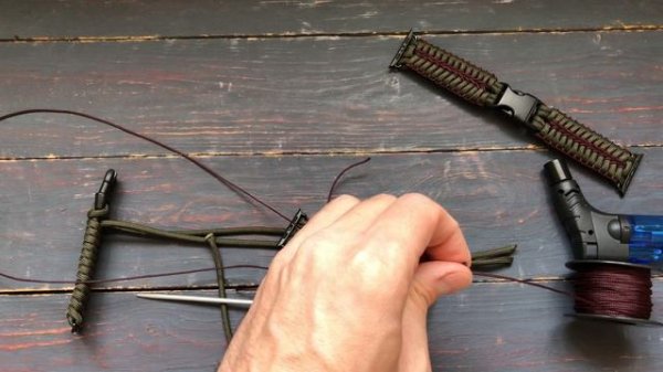 Tutorial Apple Watch band paracord, Как сделать ремешок для Apple watch