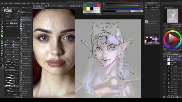 Digital Painting | Video Process | Fantasy Portrait : Hastina (preview) смотреть онлайн