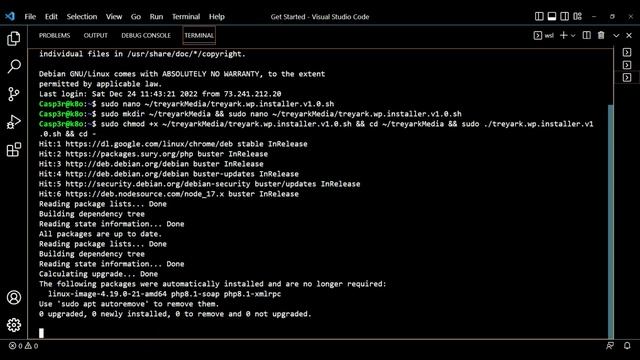 Shell Script for installing WordPress on a Debian LAMP Server смотреть онлайн