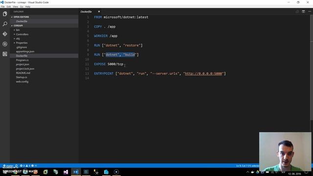 Deploying ASP.NET Core app to Docker container смотреть онлайн