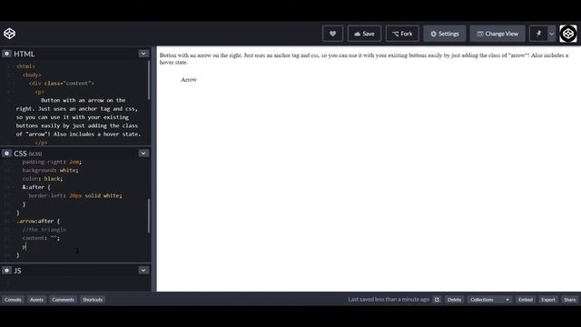 CSS Tricks — button with an arrow on the right смотреть онлайн