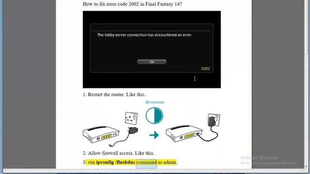 Fix error code 2002 in Final Fantasy 14 on Windows смотреть онлайн