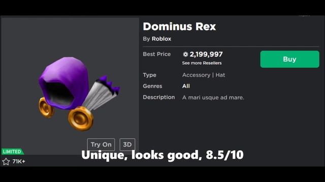Roblox Rating All Dominus's смотреть онлайн