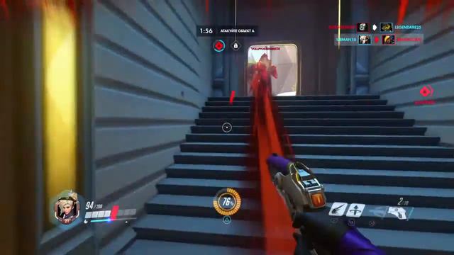 Overwatch: играю за ангела смотреть онлайн