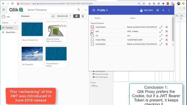 Qlik Sense for Windows JWT VProxy смотреть онлайн