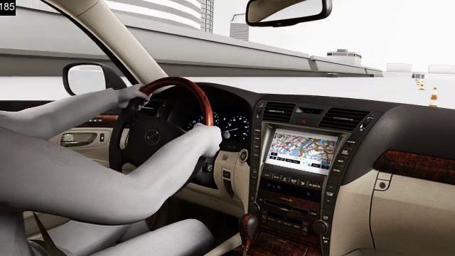 Demo video of the 2008 Lexus LS Variable Gear-Ratio Steering (VGRS) смотреть онлайн