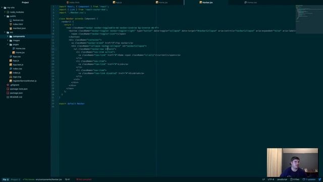 How to Build a Website with React, React Router and Bootstrap 4 - Part 2 смотреть онлайн