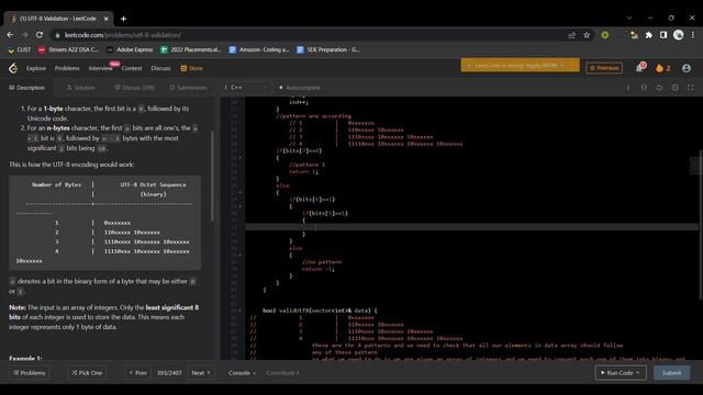 UTF 8 Validation | Leetcode #393 | C++ | Lost Code смотреть онлайн