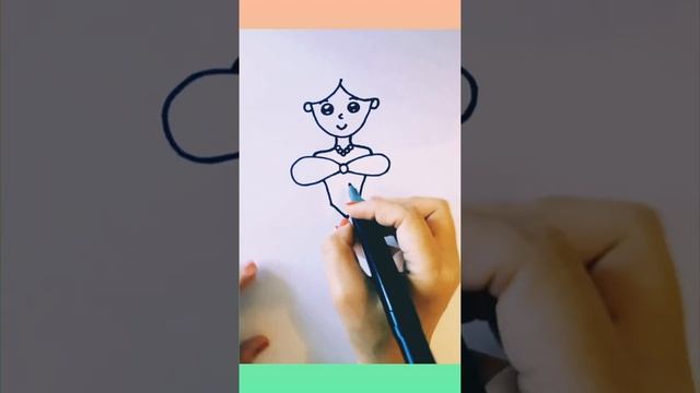 Как нарисовать принцессу/Очень легкий рисунок для принцесс смотреть онлайн