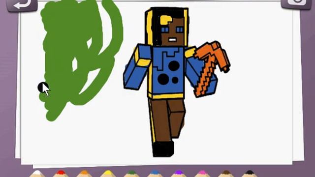 Gombis.com: Minecraft Coloring Book game смотреть онлайн