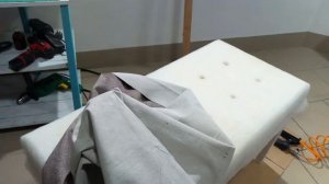 Мягкая банкетка своими руками
