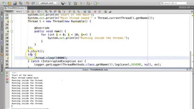 Java Thread Methods смотреть онлайн