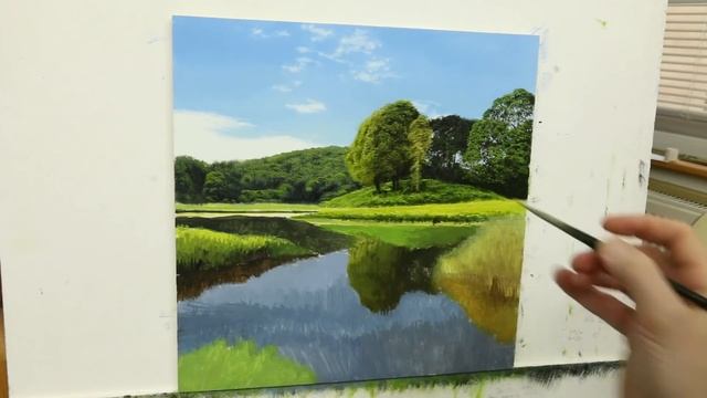 #79 Painting A River | Oil Painting Time Lapse смотреть онлайн