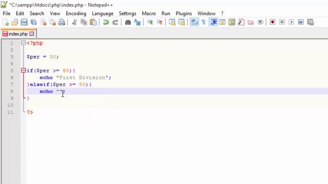 PHP Tutorial in Hindi Part 8 if- elseif- else statement смотреть онлайн