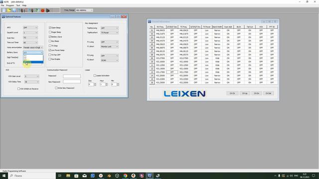 Рация LEIXEN NOTE программирование смотреть онлайн