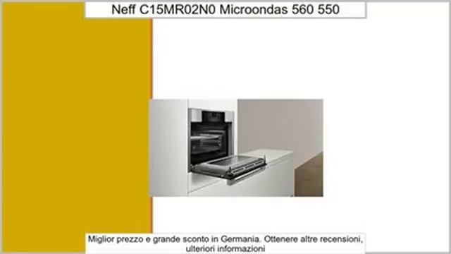 Neff C15MR02N0 - Microondas (50/60 Hz, 560 x 550 x 450 mm, 480 x 392 x 237 mm) смотреть онлайн