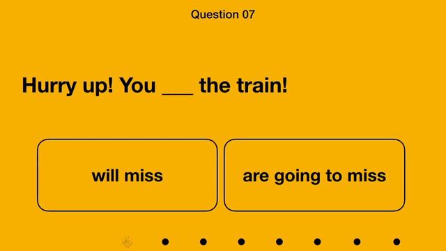 Future Tense Quiz: Will or Be Going To? смотреть онлайн