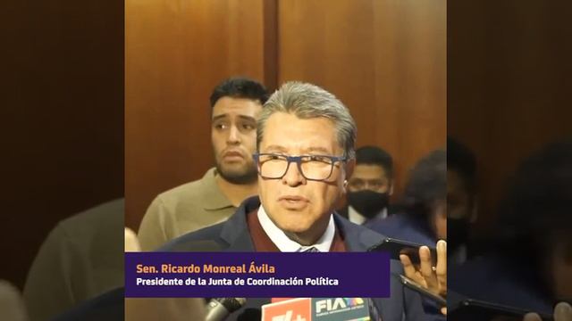 Sen. Ricardo Monreal Ávila. Presidente de la Junta de Coordinación Política del Senado смотреть онлайн