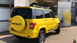 Покраска УАЗ ПАТРИОТ в защитное покрытие МОЛОТ от RUBBER PAINT