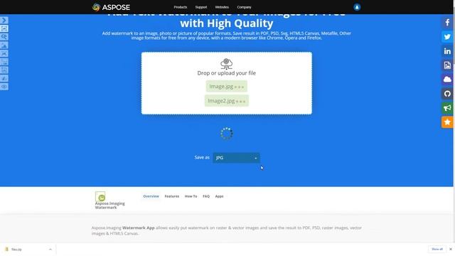 Aspose.Imaging Watermark смотреть онлайн