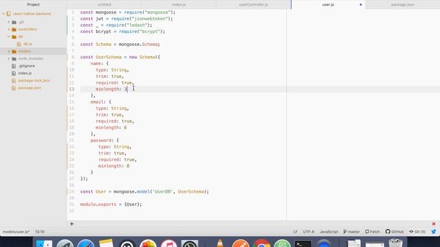 Part 2 - React native Backend: Validating Mongoose Schema смотреть онлайн