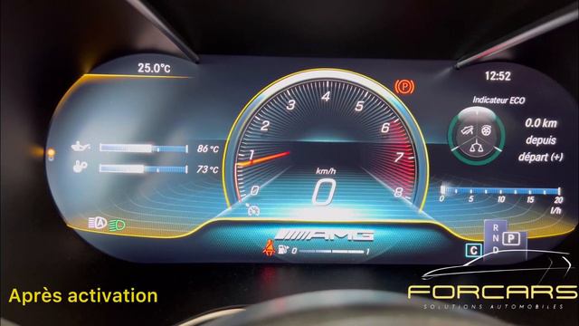 Activation Menu AMG Sur Mercedes Classe C W205 / GLC W253