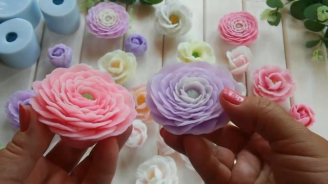 Новая пастельная заливка эустомы, мальвины, ранункулюса от СП Красная роза смотреть онлайн