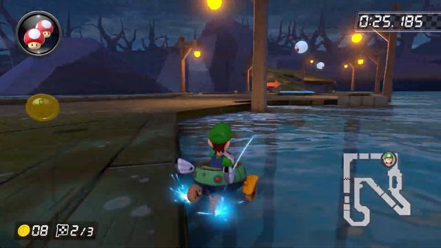 GBA Boo Lake [200cc] - 0:59.436 - Piï (Mario Kart 8 Deluxe World Record) смотреть онлайн