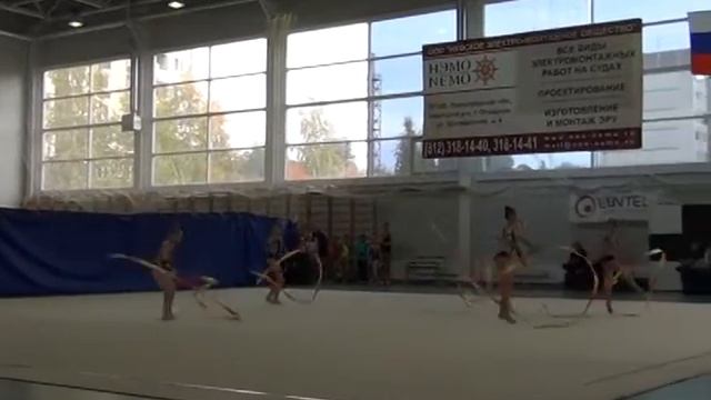 Групповое упражнение с 5 лентами (2003-2004) Кировск смотреть онлайн