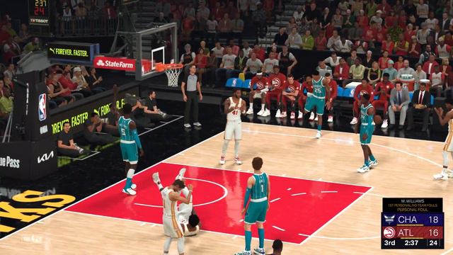 NBA 2K24 | Charlotte Hornets vs Atlanta Hawks | State Farm Arena смотреть онлайн