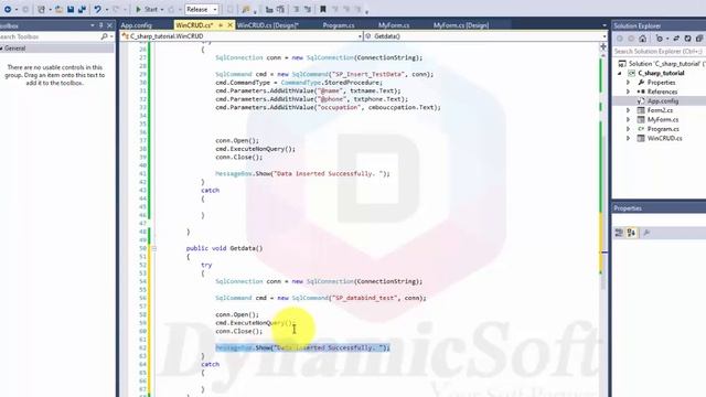CRUD operations using C# and SQL Server - Insert | Delete | Update | Select - tutorial-3 смотреть онлайн
