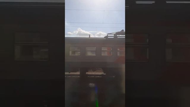 Прибытие на станцию Рязань-2 из окна поезда номер 11.