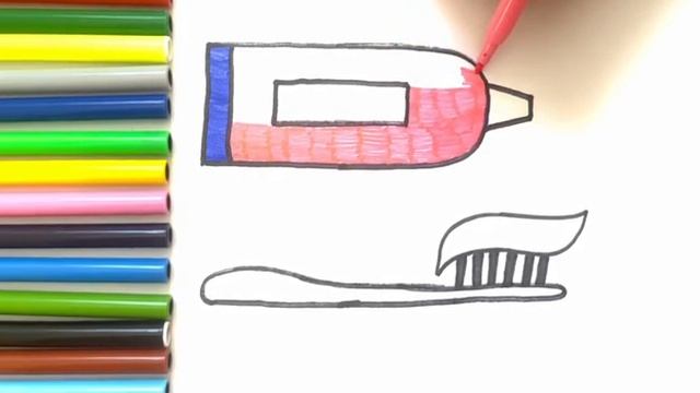 КАК НАРИСОВАТЬ ЗУБНУЮ ПАСТУ И ЗУБНУЮ ЩЕТКУ смотреть онлайн