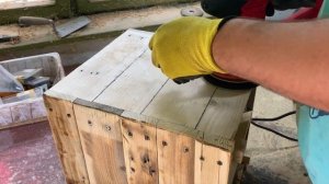 Классная скамейка-кашпо из досок и обрезков своими руками Крутая самоделка для дачи