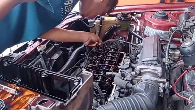 #hyundai #accent #verna #avega #excel Tutorial Mengganti Seal Headcover Mesin Hyundai New Accent