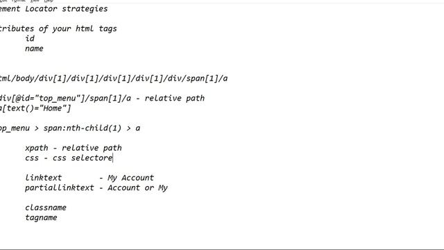 Identifying Element Locators in Selenium смотреть онлайн
