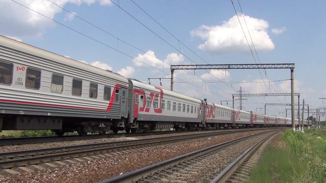 ЭП1М-694 с поездом №121 Владикавказ — Санкт-Петербург смотреть онлайн