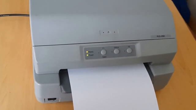 How to make TEST PRINT | EPSON PLQ 20/30 смотреть онлайн