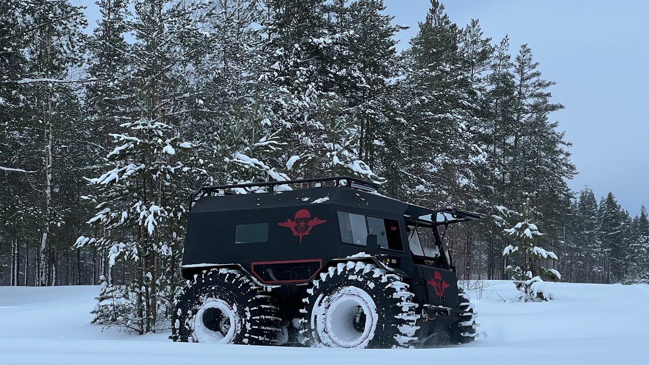 Вездеход Тайфун - король проходимости! 63 колеса и вы король любого снега) смотреть онлайн