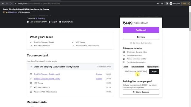 Free Udemy Course Access - Cybersecurity Course with Practice Test & Interview Questions смотреть онлайн