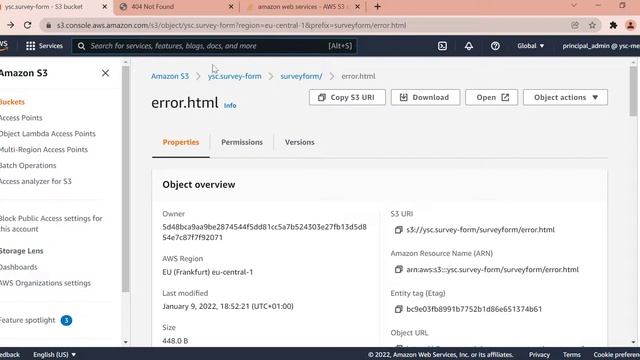 HOW TO HANDLE STATIC WEBSITE ERROR IN AMAZON S3 WITH ERROR.HTML | Troobleshooting all possible erro смотреть онлайн