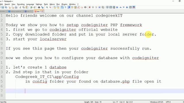 Codeigniter Tutorial for Beginners Step by Step смотреть онлайн