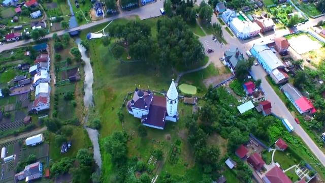 Вятское – самое красивое село России! С высоты птичьего полета! смотреть онлайн