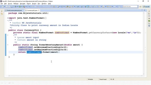 How would you print a given currency value for any Locale (INR ,$ Currency etc..) in Java? смотреть онлайн