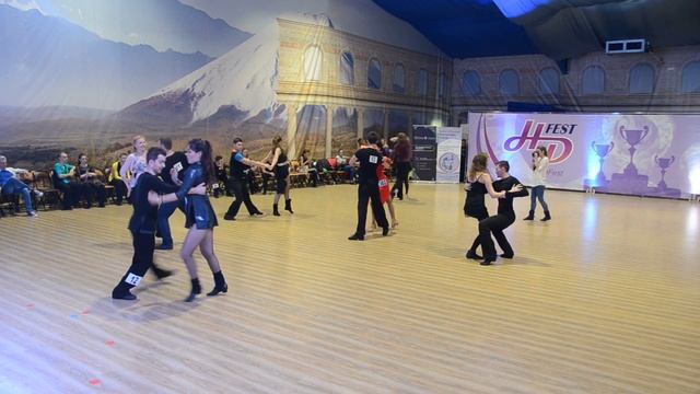 Хастл, Discofox, HDfest 2018, ДнД Beginner, 12 финала, заход 2, танец 2 смотреть онлайн