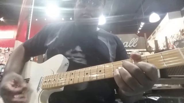 Playing a Fender Telecaster at Sam Ash Musical instruments in Las Vegas, Nevada смотреть онлайн