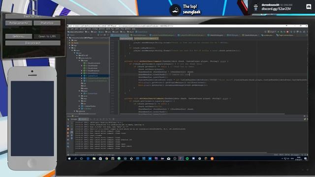 Minecraft Plugin Java - Minecraft social Plugin - New Version #livecoding смотреть онлайн