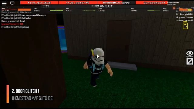 All Roblox Flee The Facility Glitches And Tricks ! (How To Glitch Through The Exit Doors) смотреть онлайн