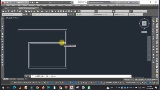 Quickly Draw Walls In Autocad With Multiline Command & Yqarch Plugin #Multilinecommand #autocad смотреть онлайн