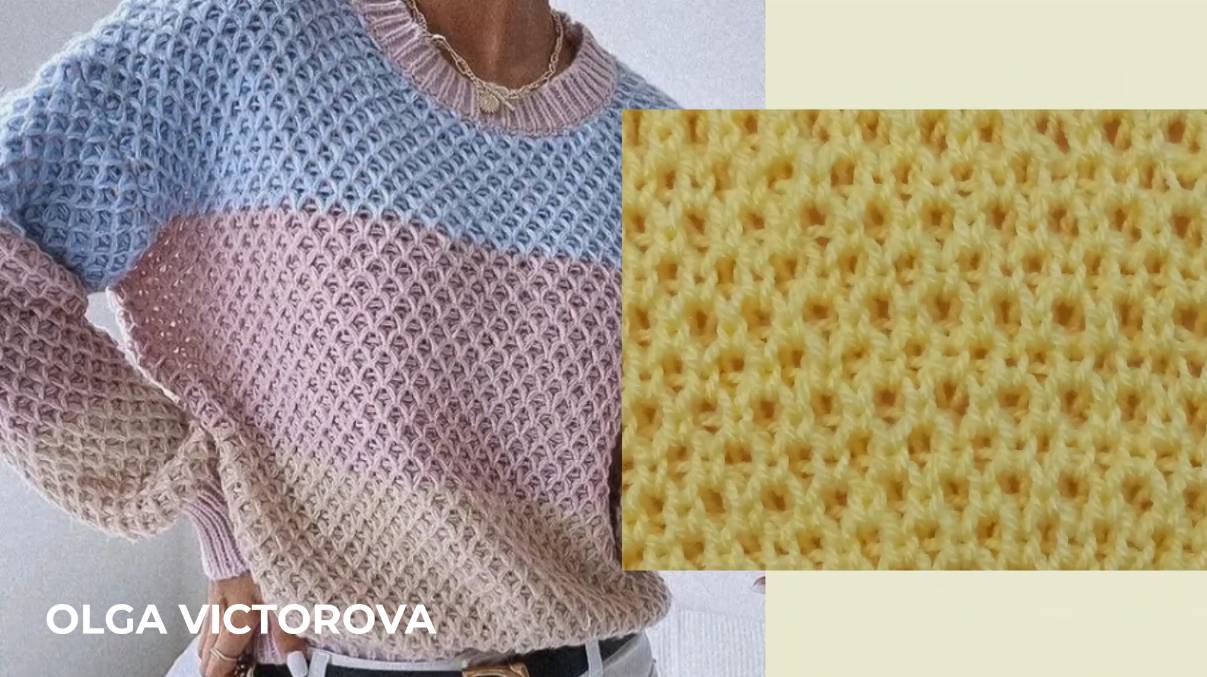 296 РЕЛЬЕФНЫЙ УЗОР СПИЦАМИ Мелкие соты Вязание Узоры спицами смотреть онлайн
